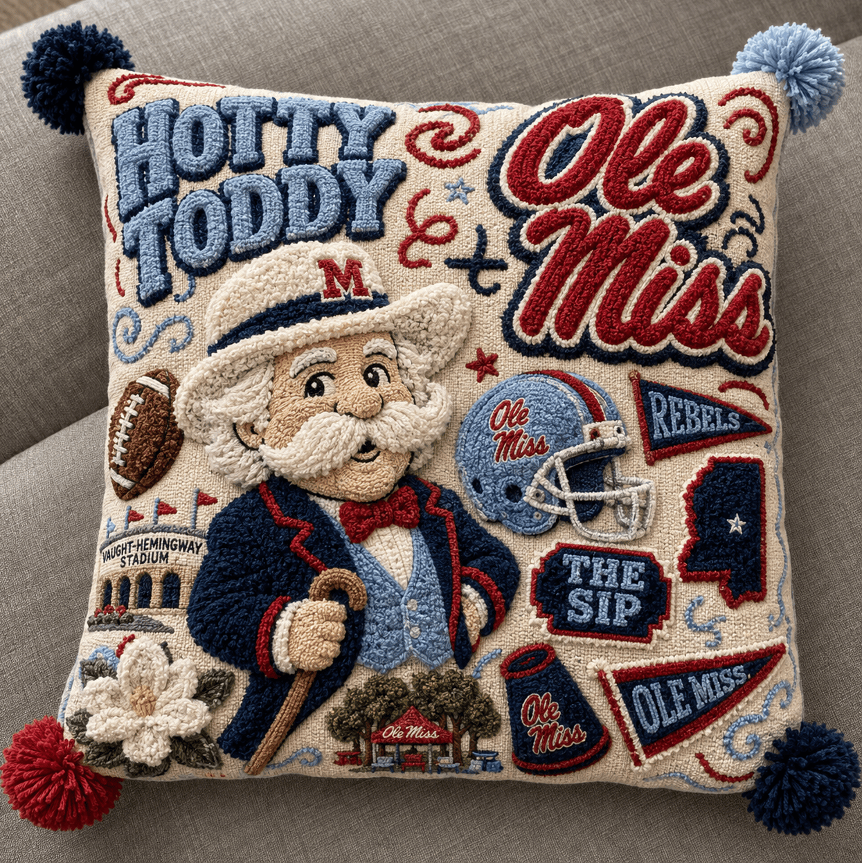 OMR Tufted Sofa Cover & Pillow Set HTTT