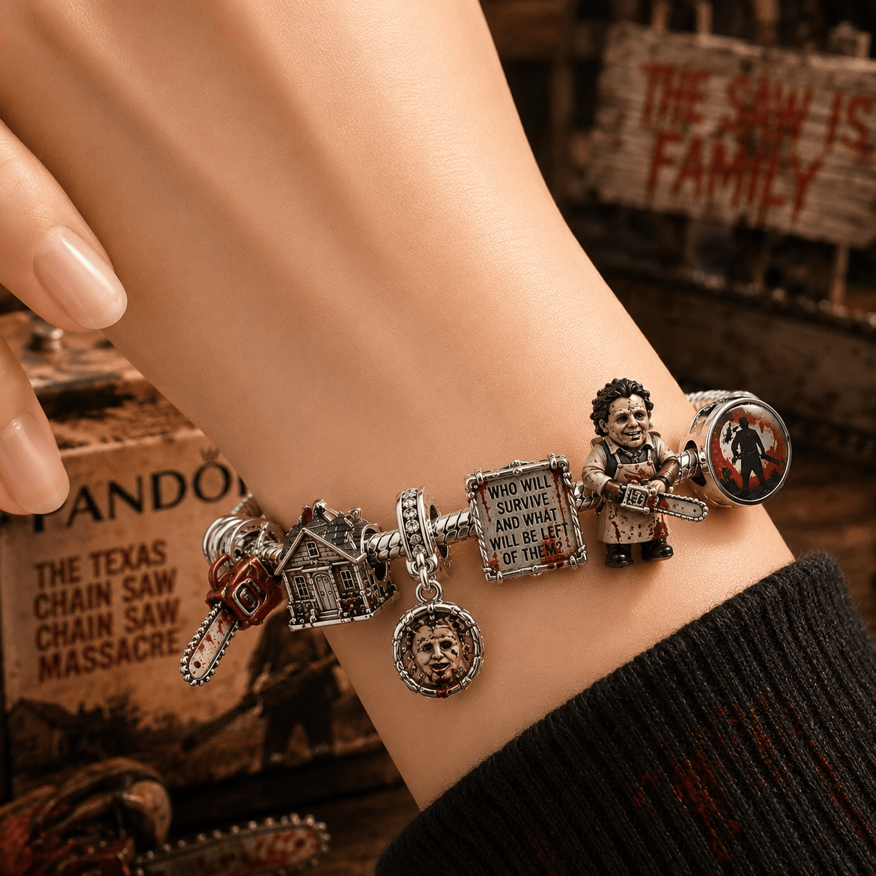 LTFA Sliver Charm Bracelet Set TTN