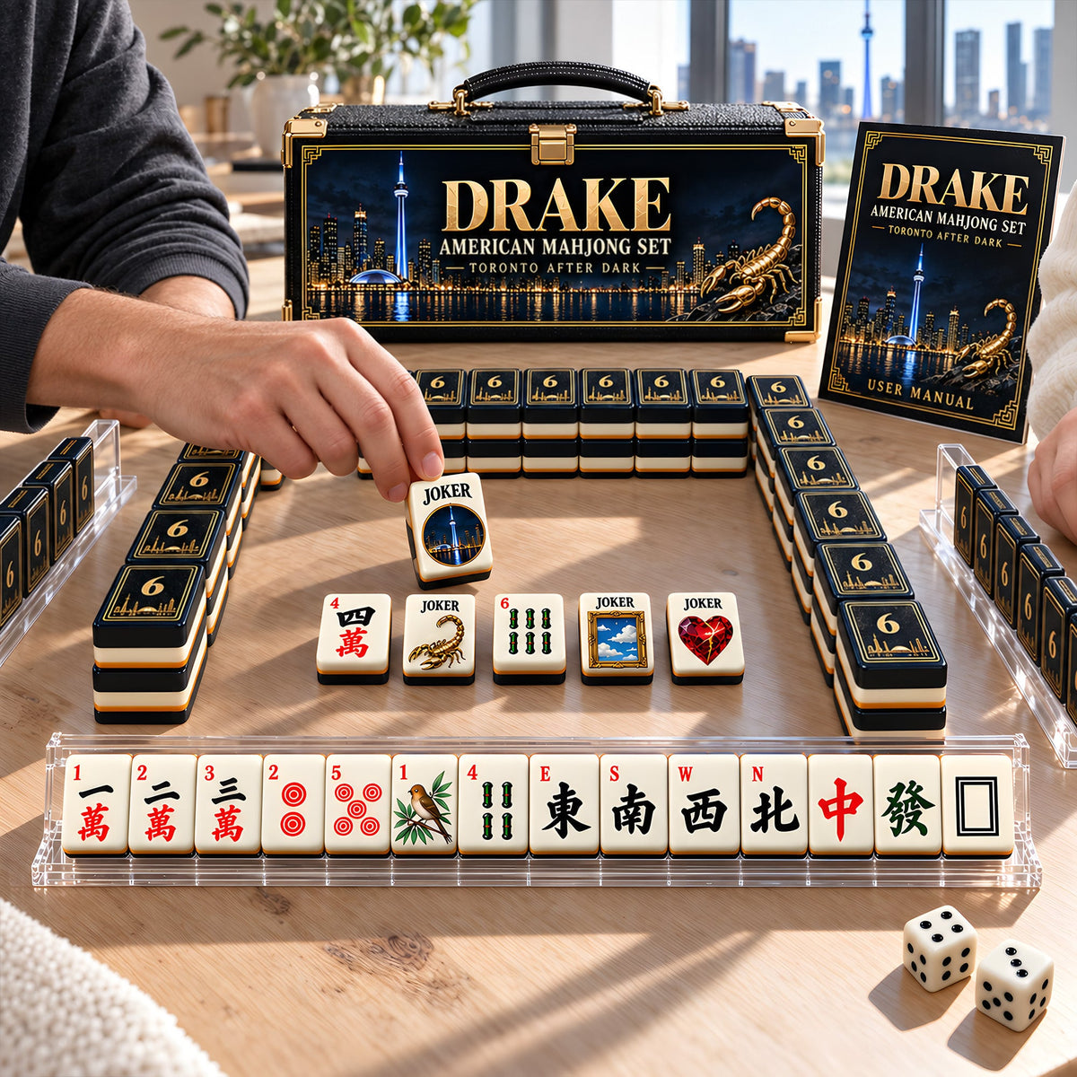 Premium DRK Mahjong Tiles Set PVNA