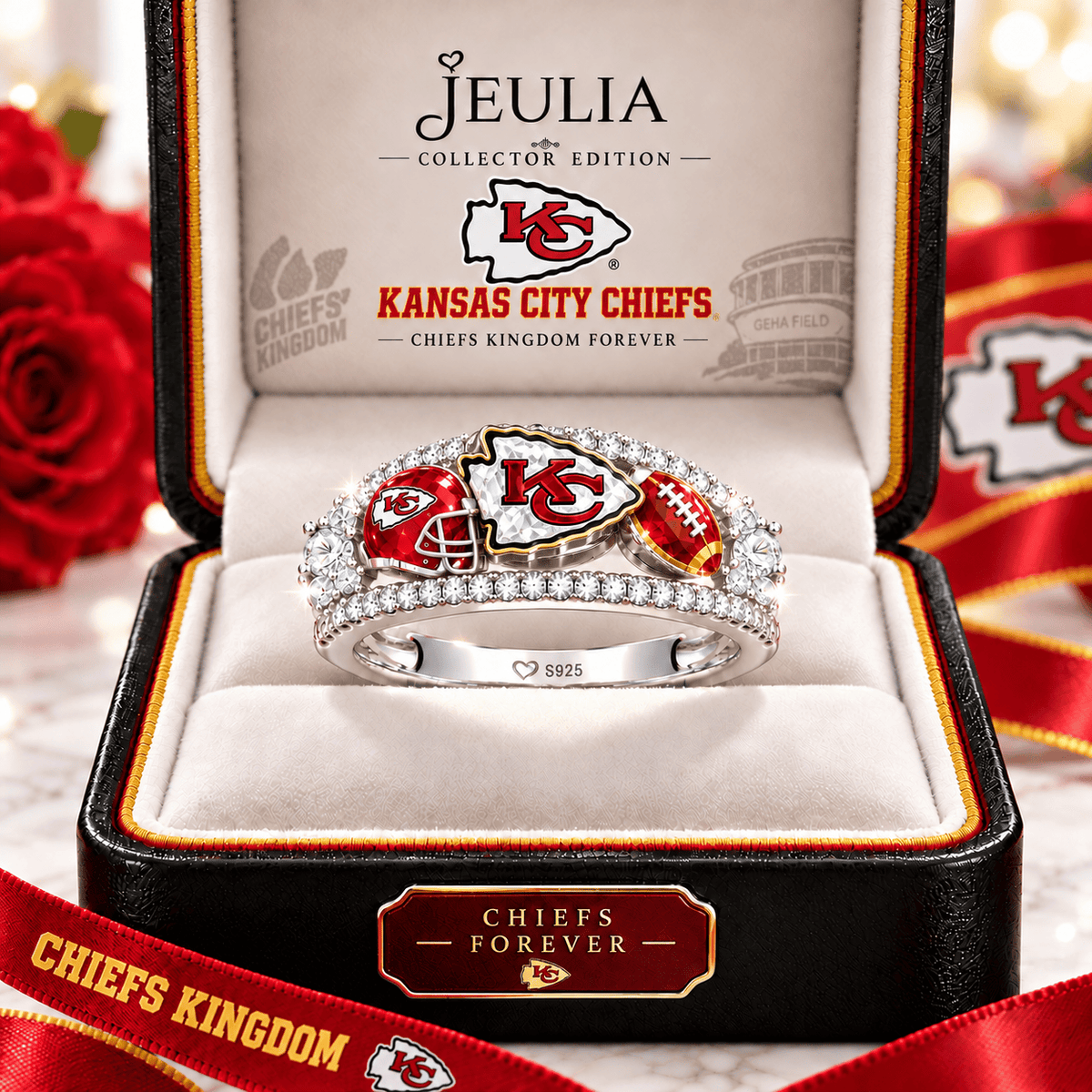 KCC Premium Charm Pavé Statement Ring NTNA