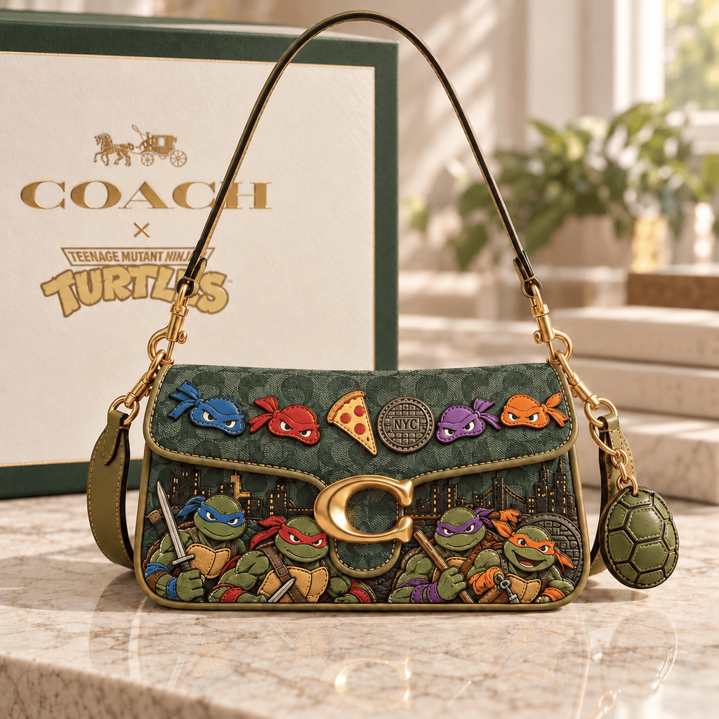 Premium NJT Coach Shoulder Cross With Charm NPL