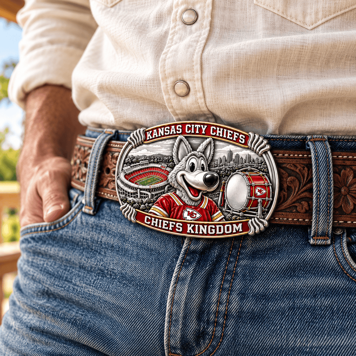 KCC SCULPTED COLLECTOR BELT BUCKLE HQH