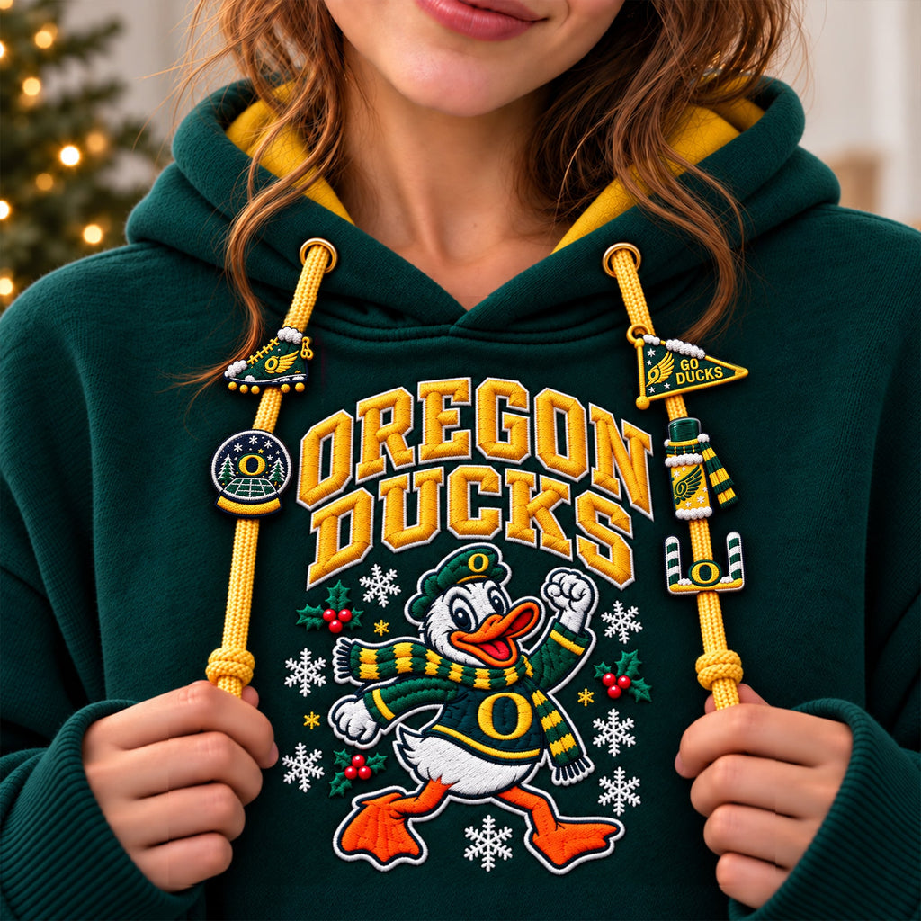 Premium ORD Christmas Embroidered Charm Hoodie PVNA