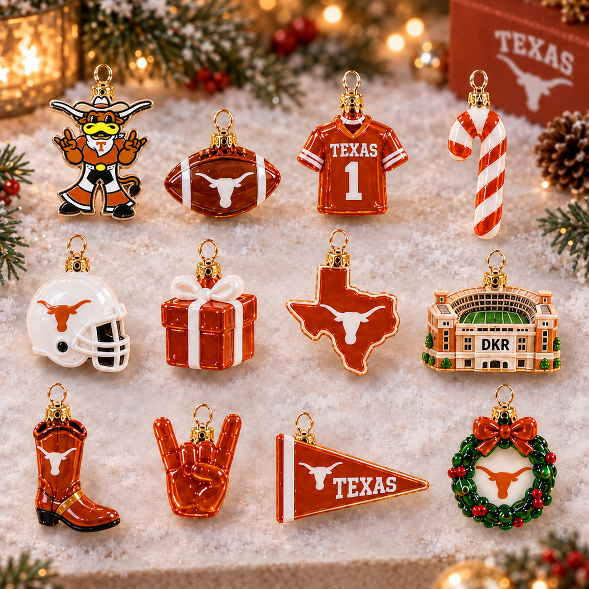 TLS Premium Glass Christmas Tree With Ornaments TNSM