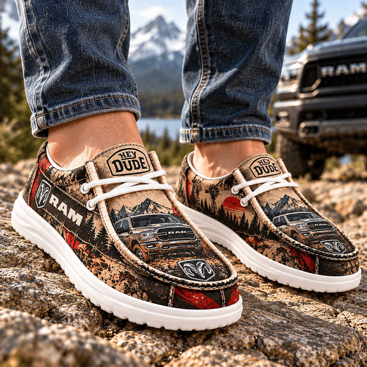Premium RMTK Statement Graphic Casual Loafer Shoes PDL