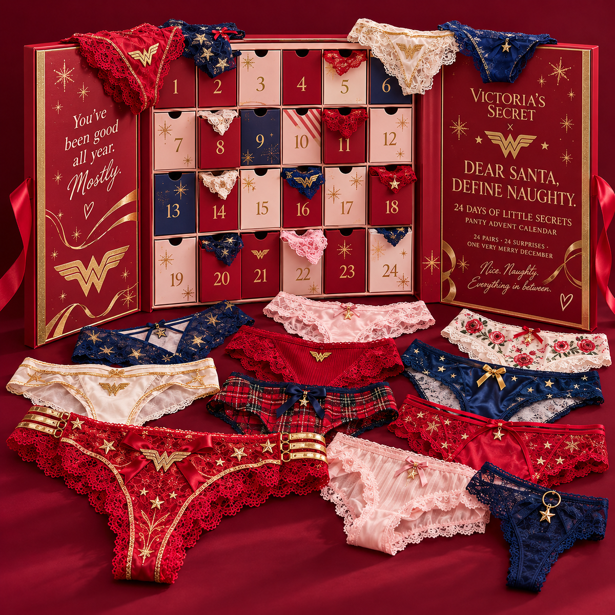 WDWM Premium Christmas Panty Advent Calendar LNTH