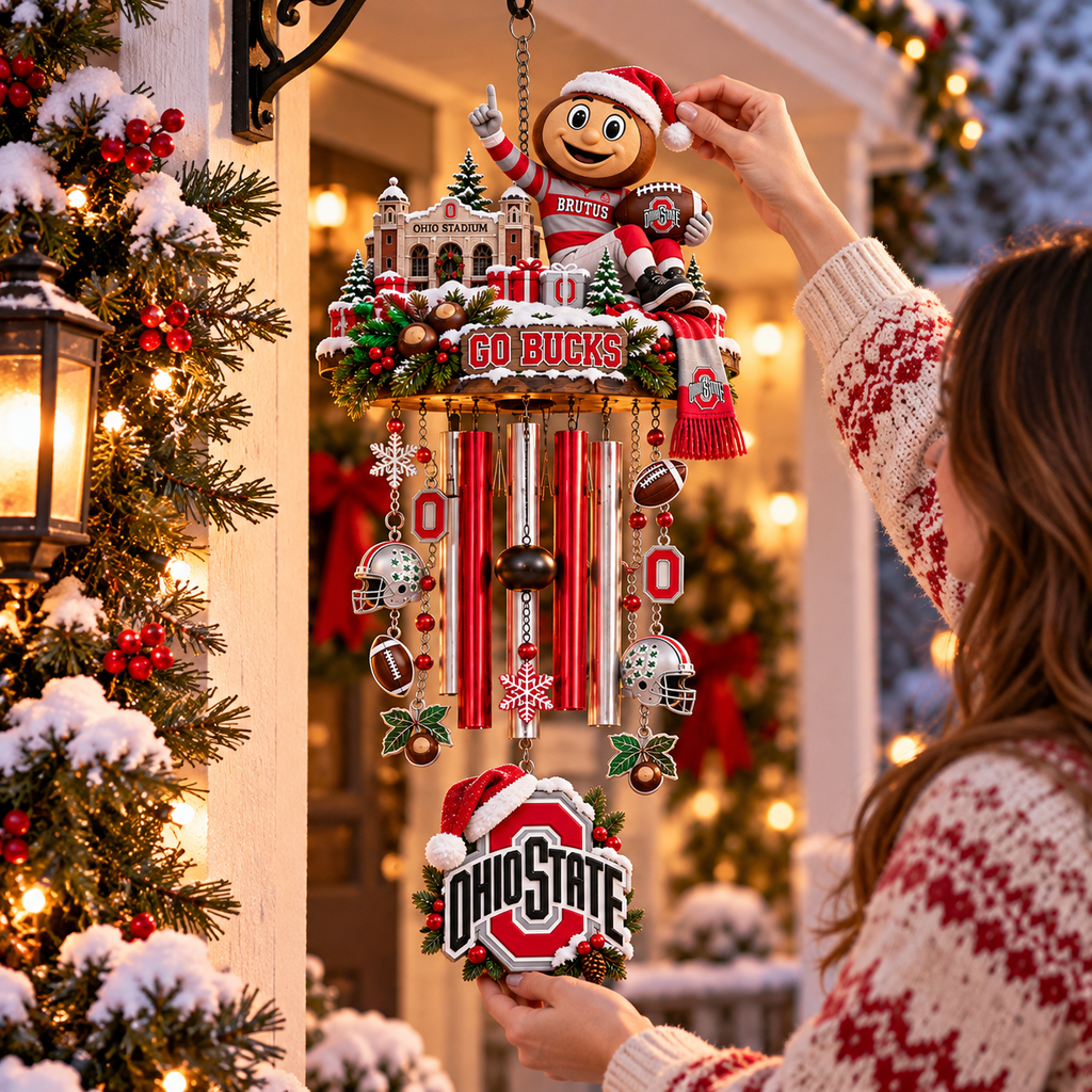 OSB Christmas Wind Chime With Charm TNSM