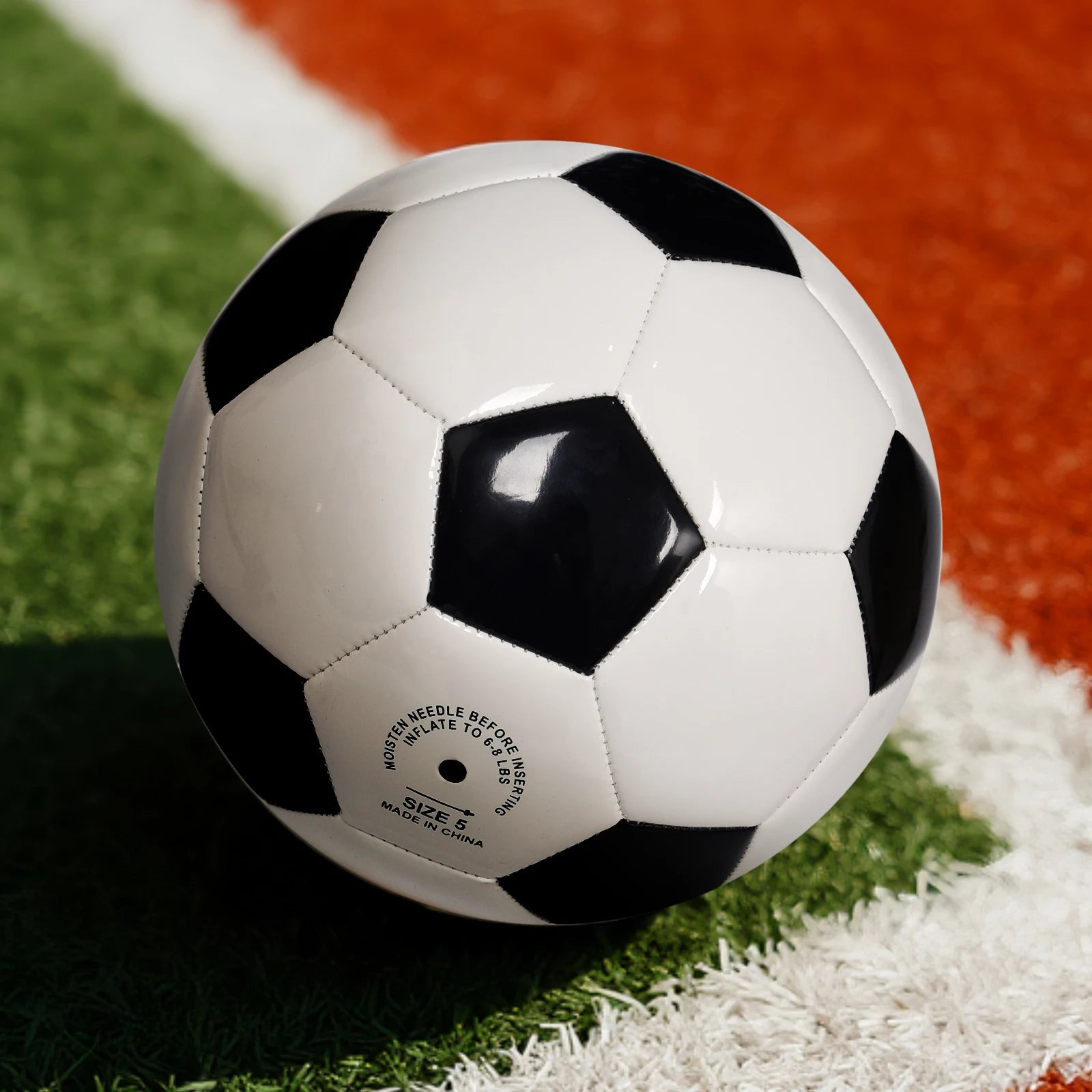 Soccer Ball Size 5-Classic Black&White-Durable Football For Indoor/Outdoor Game Training Ball-Great Gift For Kids Youth&Adults