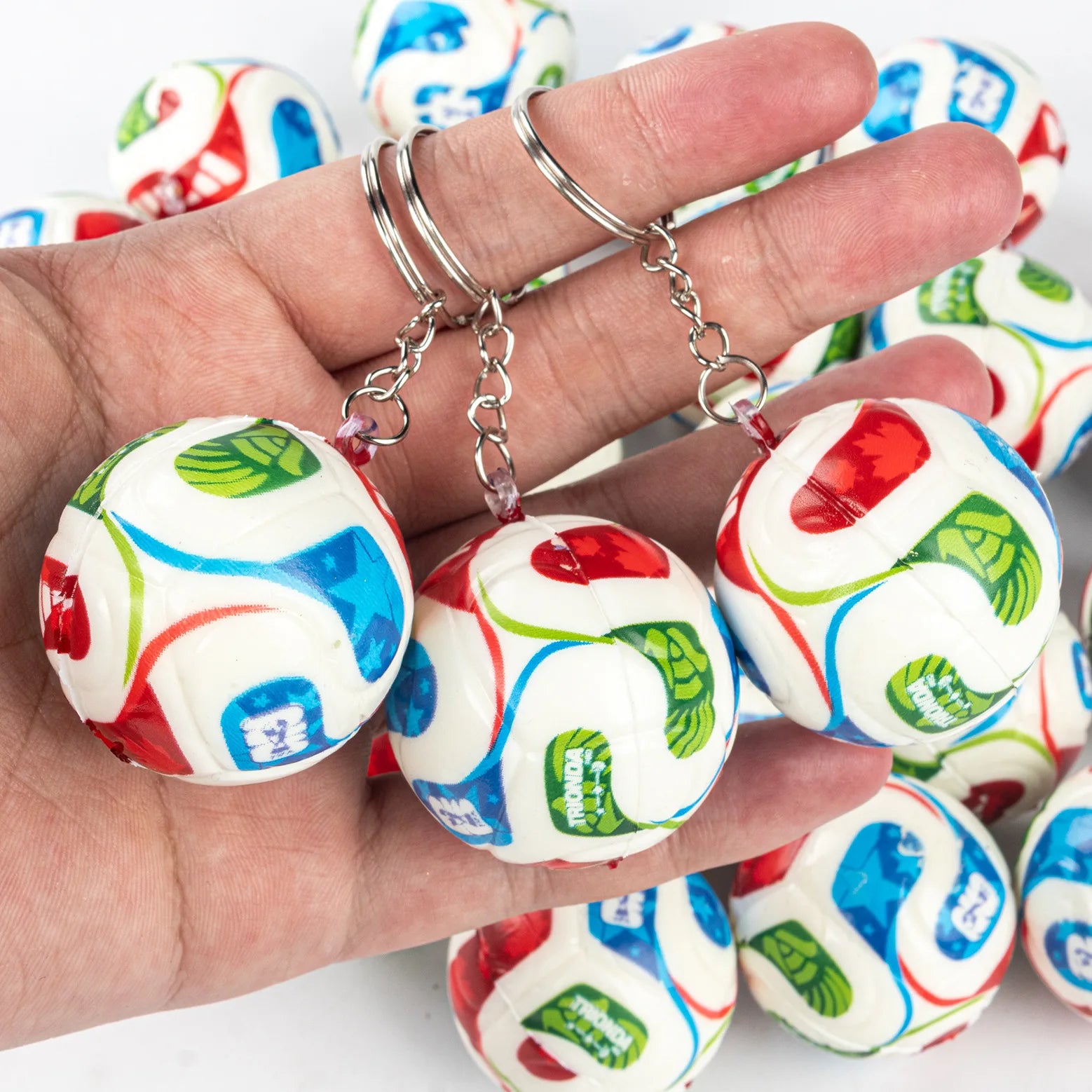 Slow Rise Squishy Soccer Ball Keychain 2026 Edition Stress Relief Gift for Fans Car Decor