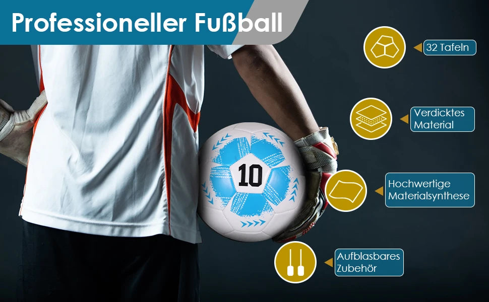 Standard Size 5 Soccer Ball For Football Training Match Unique Appearance Size 5 Machine-Stitched
