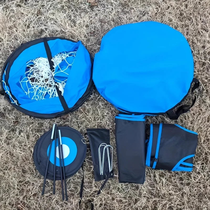 4 Modes Pop Up Soccer Goal Net 4 in 1 Foldable Football Goal Indoor Outdoor for Improving Passing and Shooting Accuracy