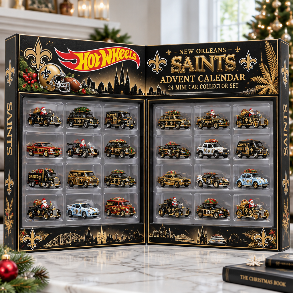 New Orleans Saints Premium Mini Car Advent Calendar