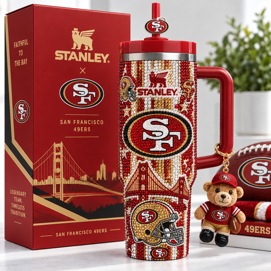 San Francisco 49ers 40oz Tumbler With Handle TTNL
